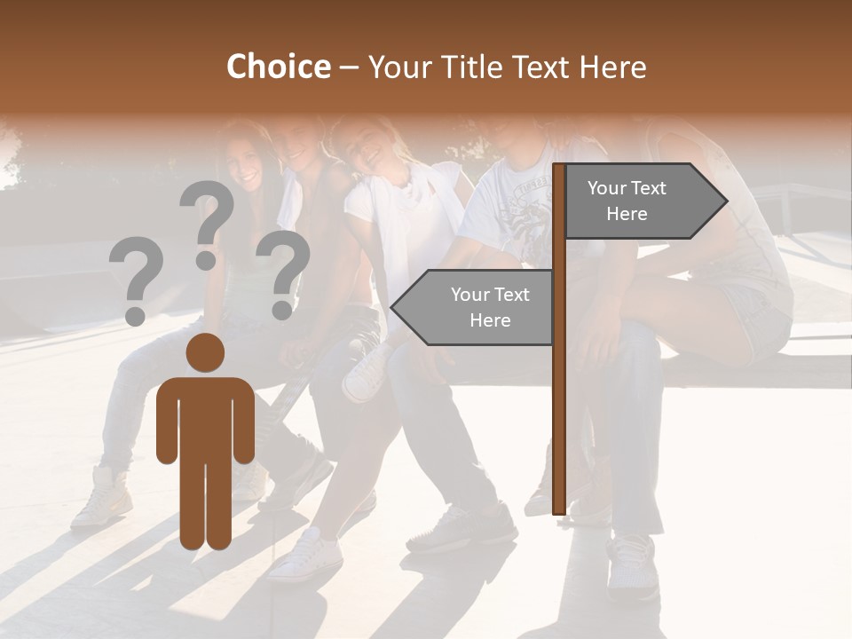 Skate Young Male PowerPoint Template