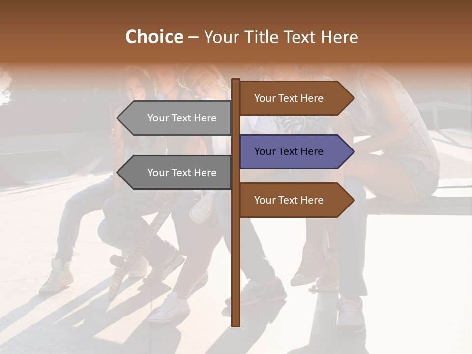 Skate Young Male PowerPoint Template