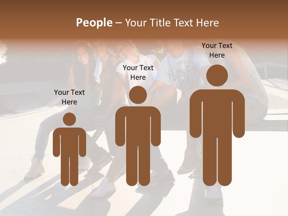 Skate Young Male PowerPoint Template