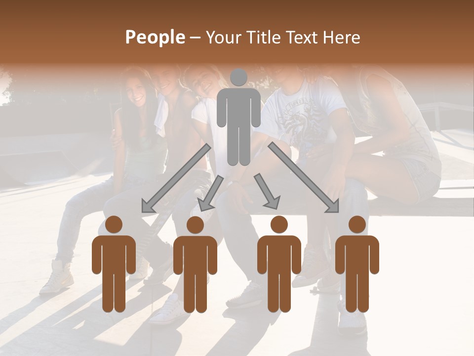 Skate Young Male PowerPoint Template