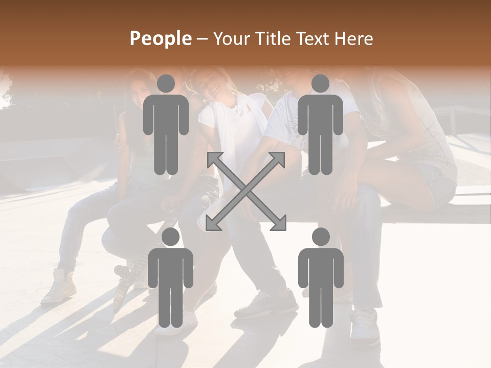 Skate Young Male PowerPoint Template