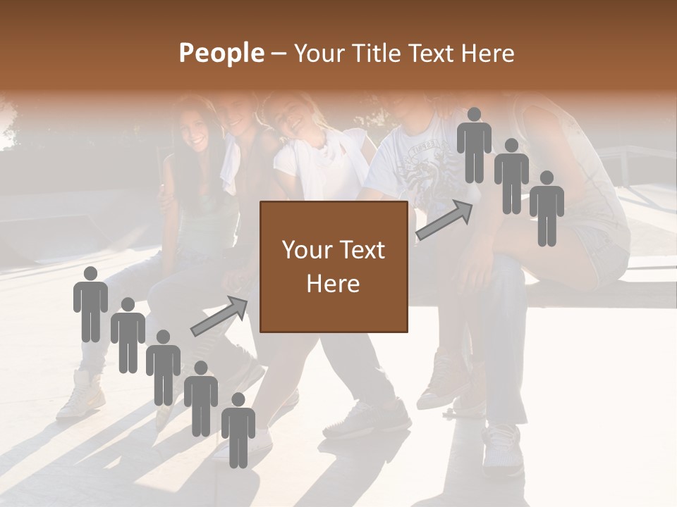 Skate Young Male PowerPoint Template