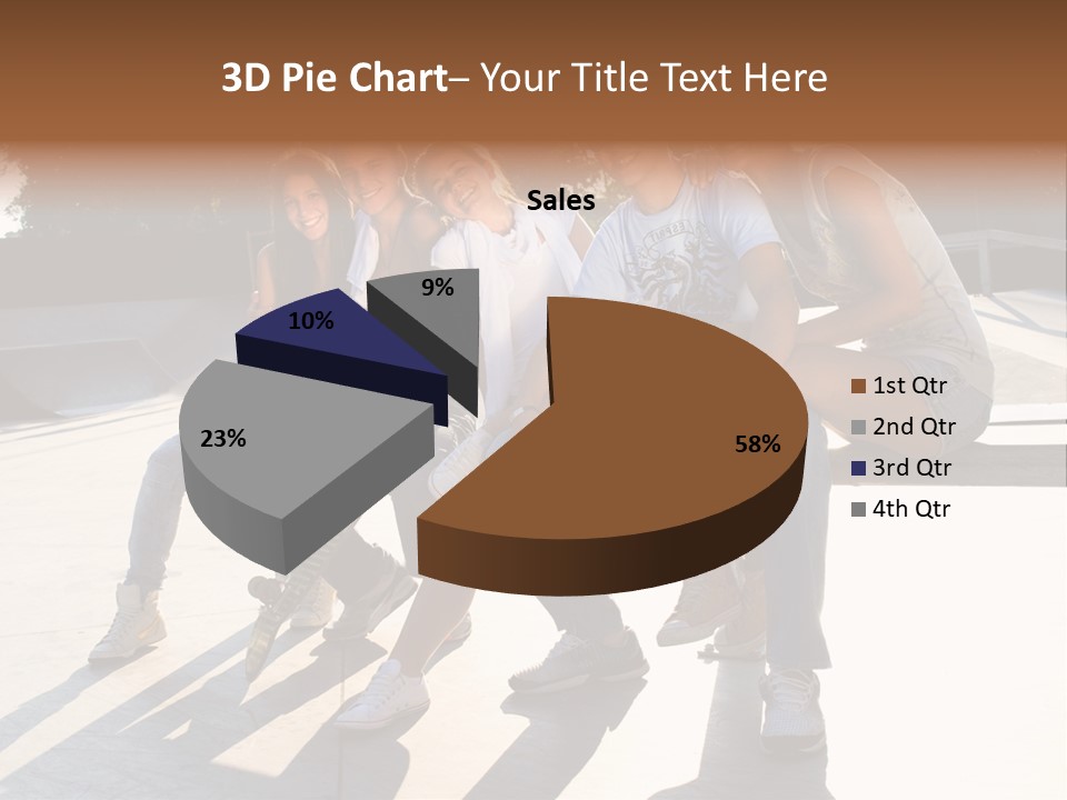 Skate Young Male PowerPoint Template