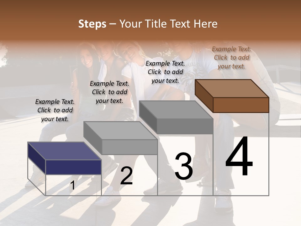Skate Young Male PowerPoint Template