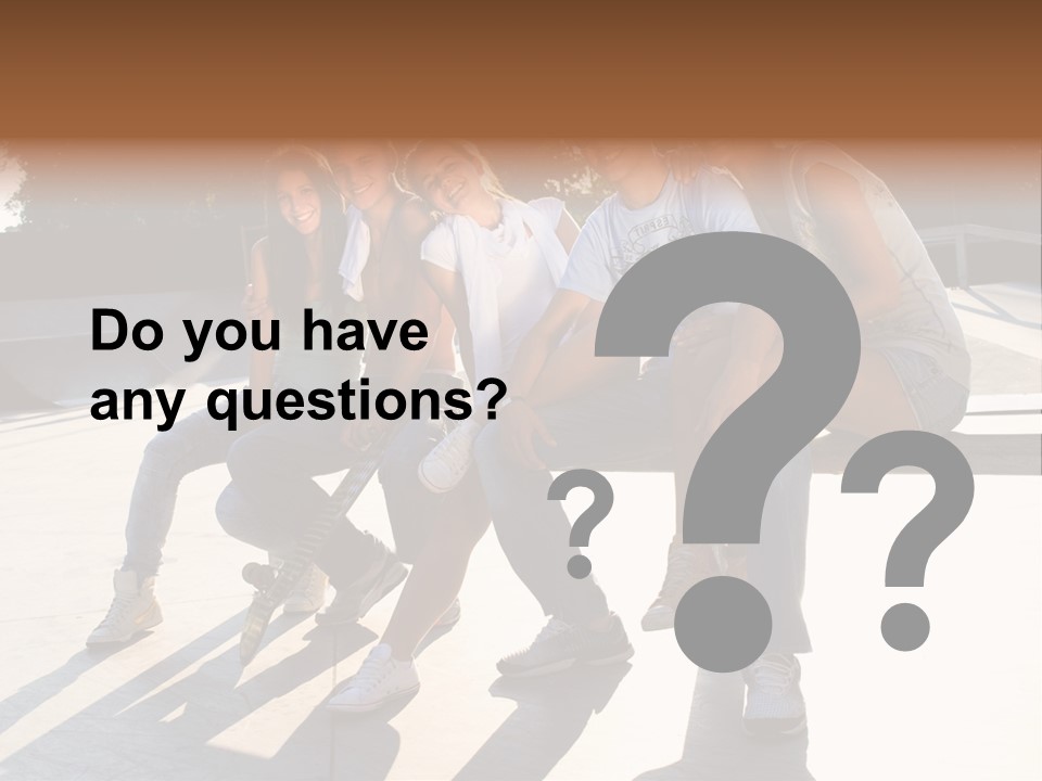 Skate Young Male PowerPoint Template