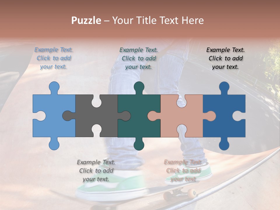 Action Teenager Pants PowerPoint Template