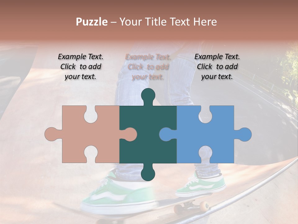 Action Teenager Pants PowerPoint Template