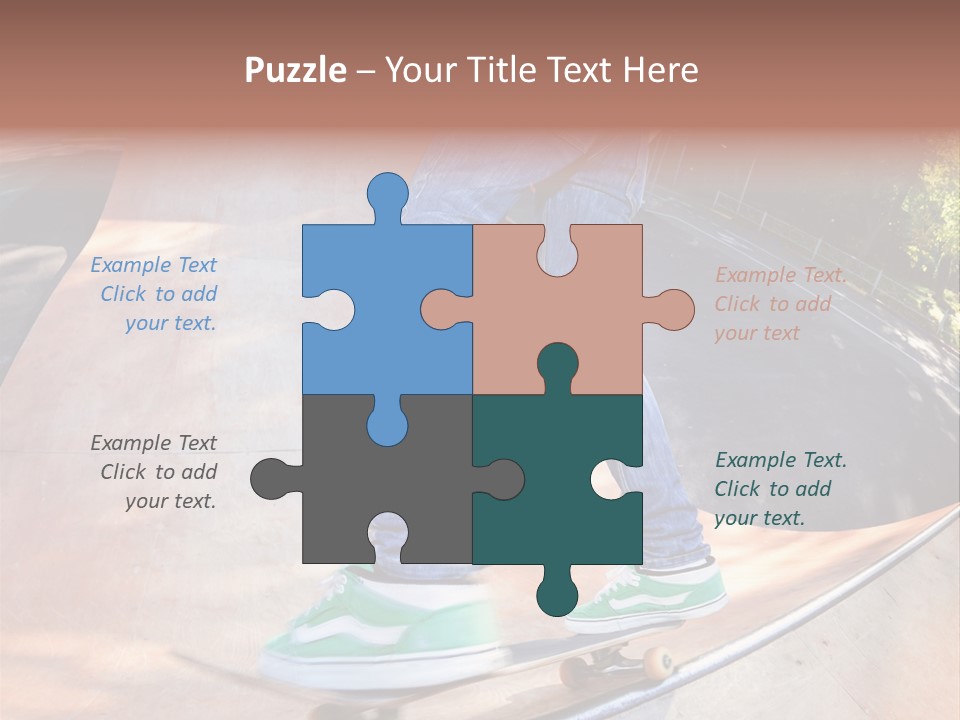 Action Teenager Pants PowerPoint Template