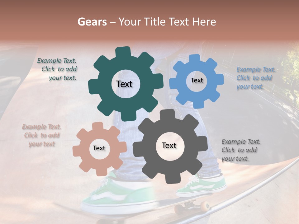 Action Teenager Pants PowerPoint Template