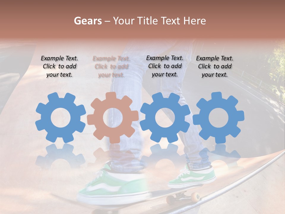 Action Teenager Pants PowerPoint Template