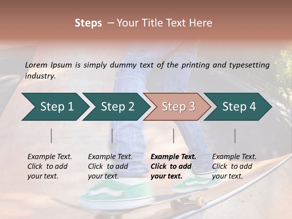 Action Teenager Pants PowerPoint Template