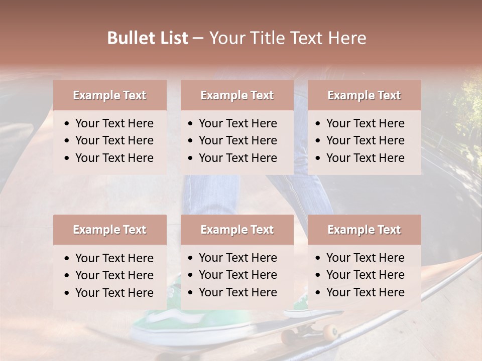 Action Teenager Pants PowerPoint Template