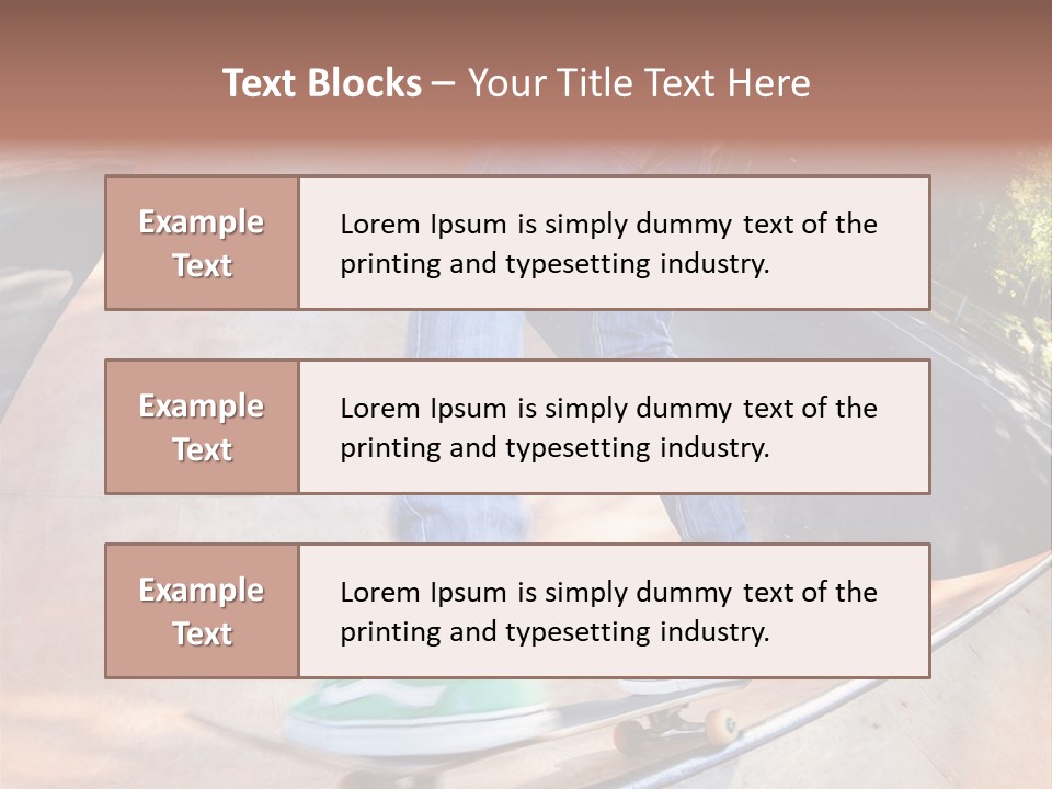 Action Teenager Pants PowerPoint Template