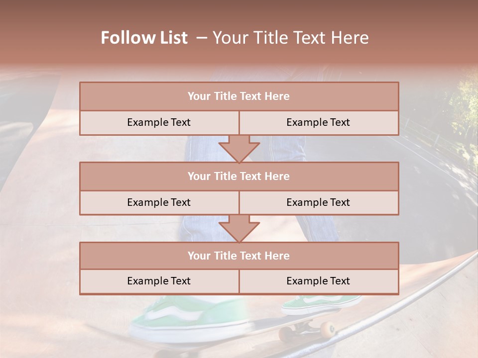 Action Teenager Pants PowerPoint Template