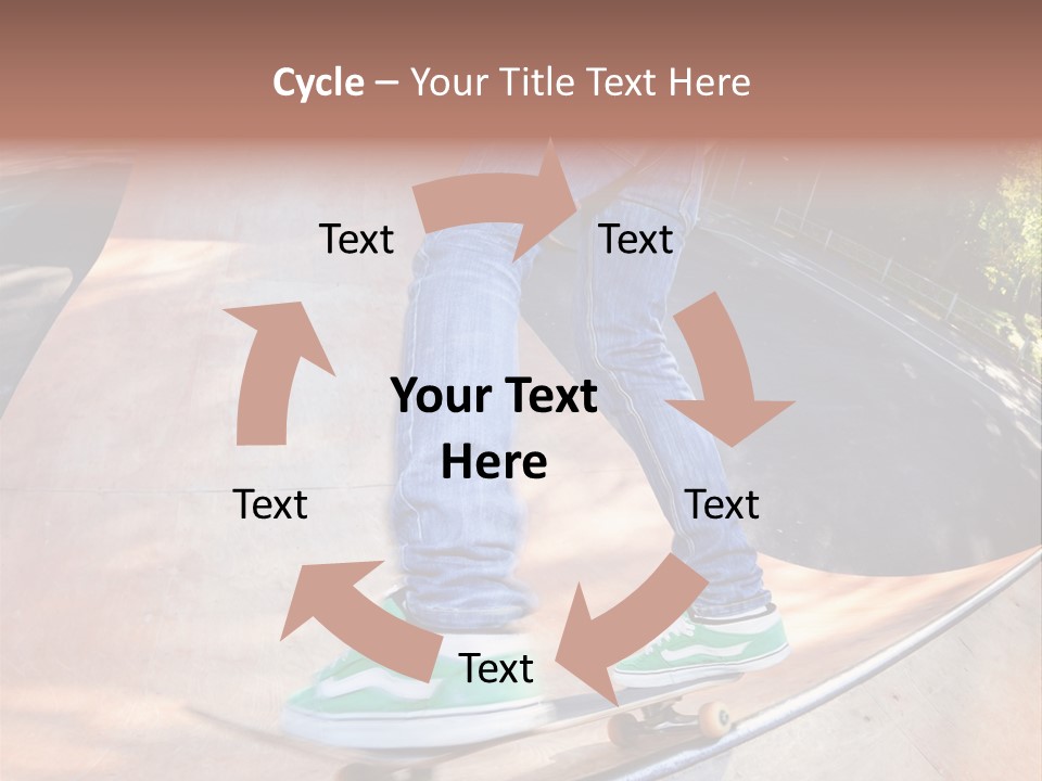 Action Teenager Pants PowerPoint Template