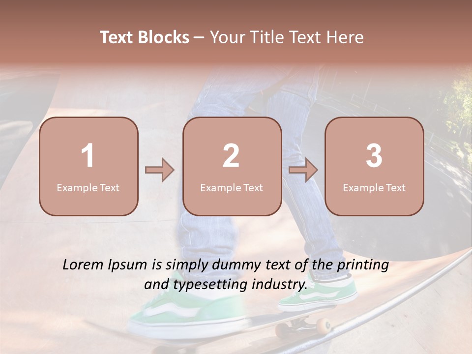 Action Teenager Pants PowerPoint Template