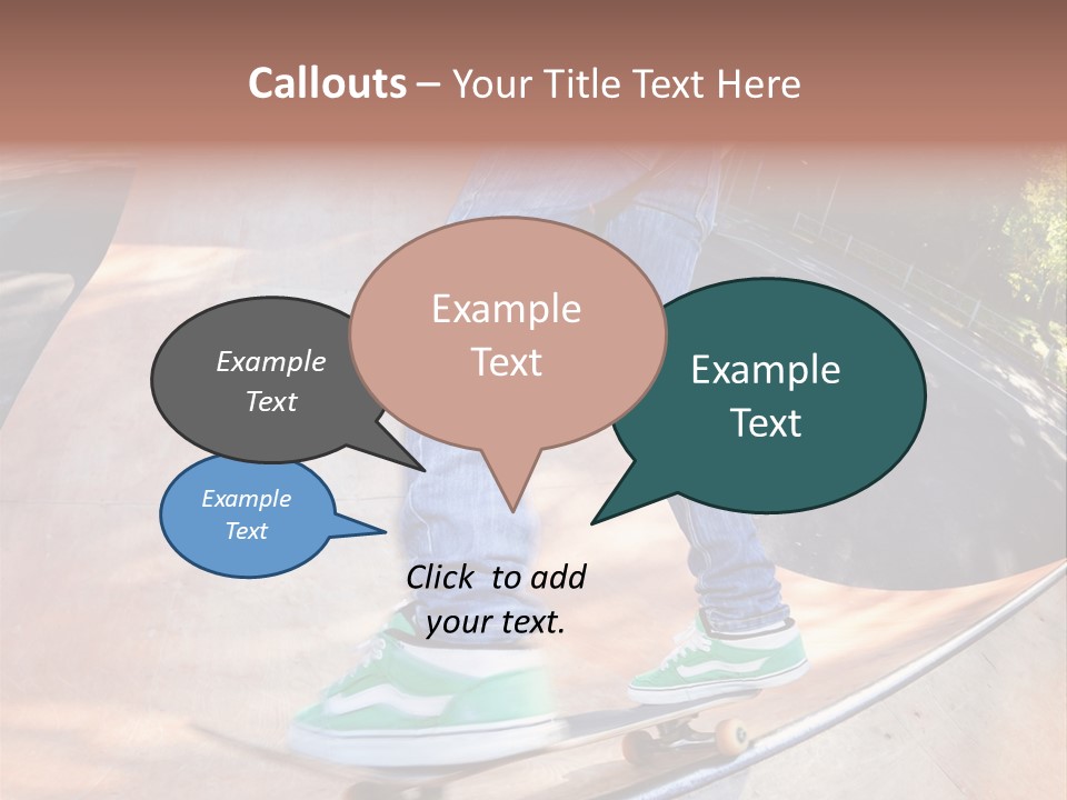 Action Teenager Pants PowerPoint Template