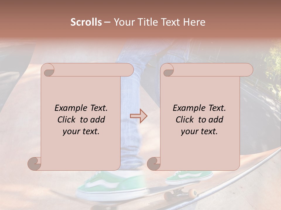 Action Teenager Pants PowerPoint Template