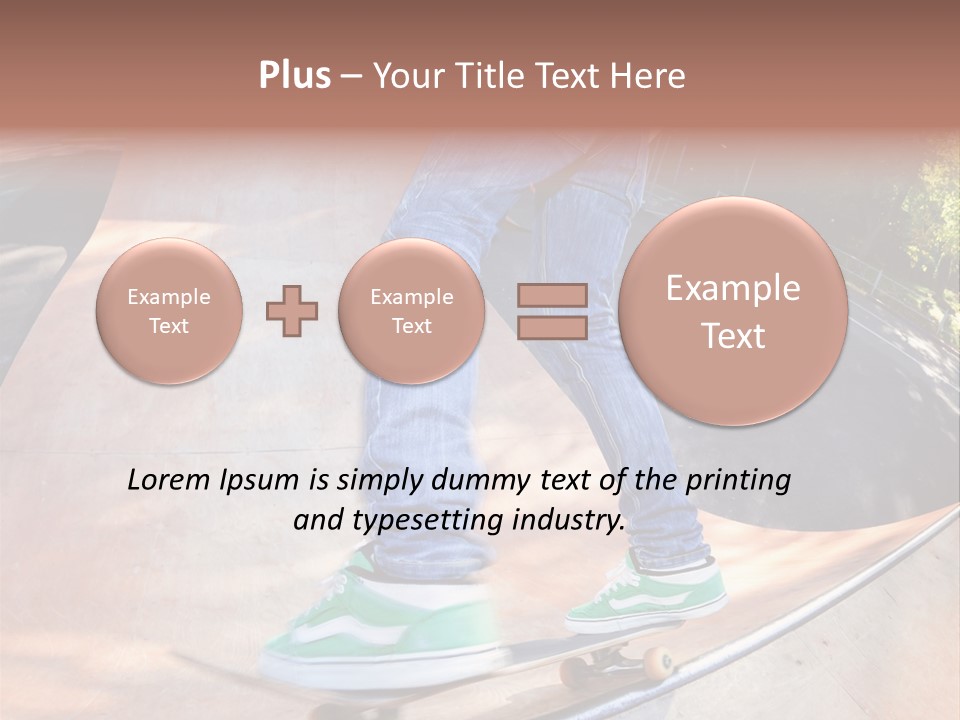 Action Teenager Pants PowerPoint Template