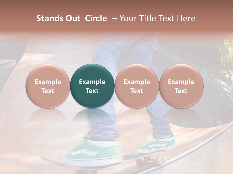 Action Teenager Pants PowerPoint Template