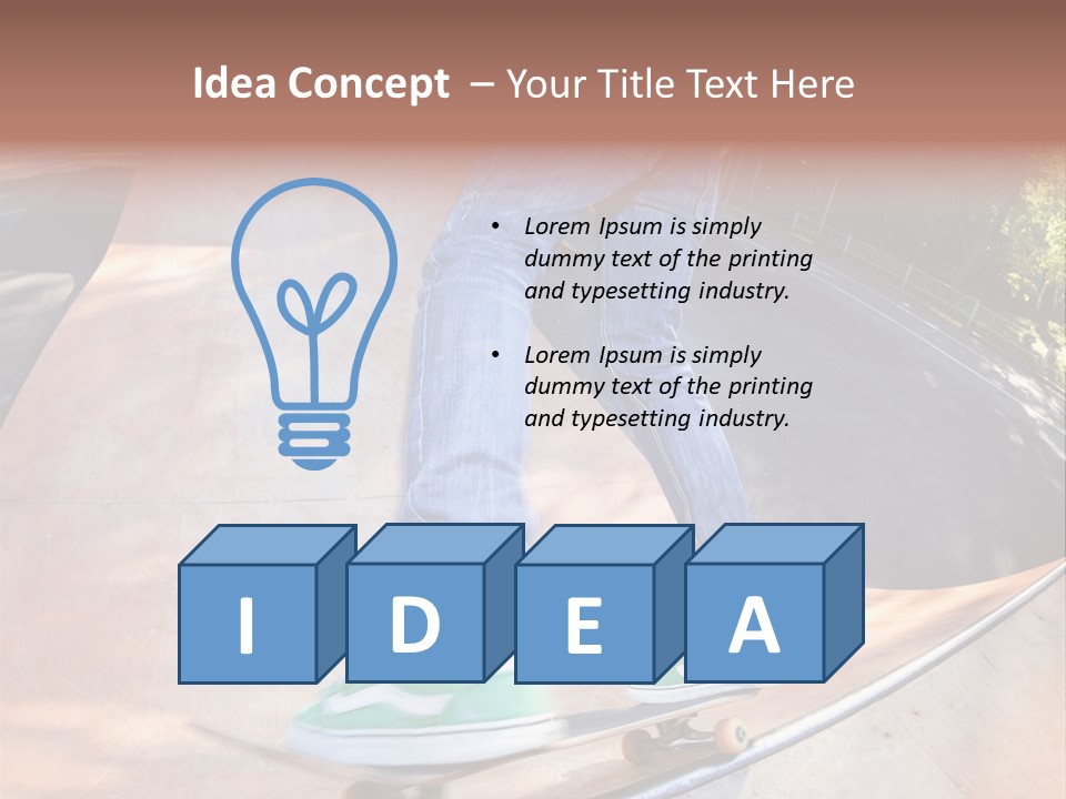 Action Teenager Pants PowerPoint Template