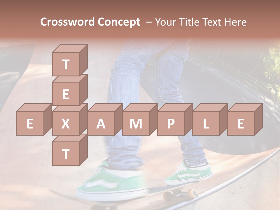 Action Teenager Pants PowerPoint Template