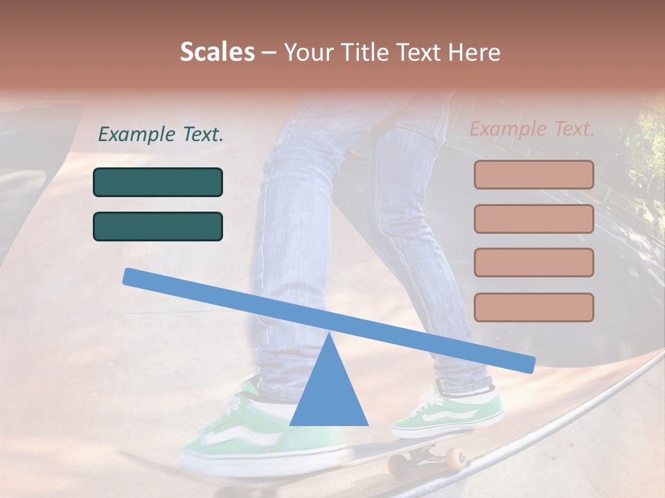 Action Teenager Pants PowerPoint Template