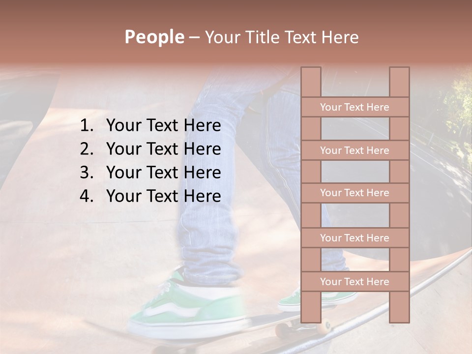 Action Teenager Pants PowerPoint Template