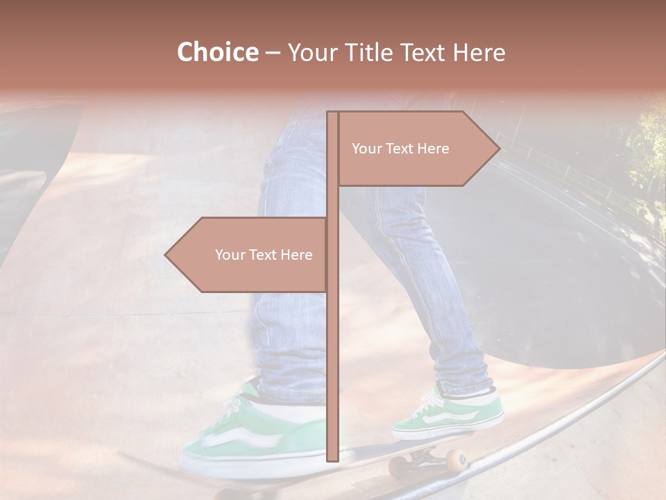 Action Teenager Pants PowerPoint Template