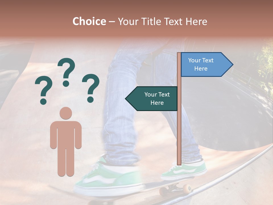 Action Teenager Pants PowerPoint Template