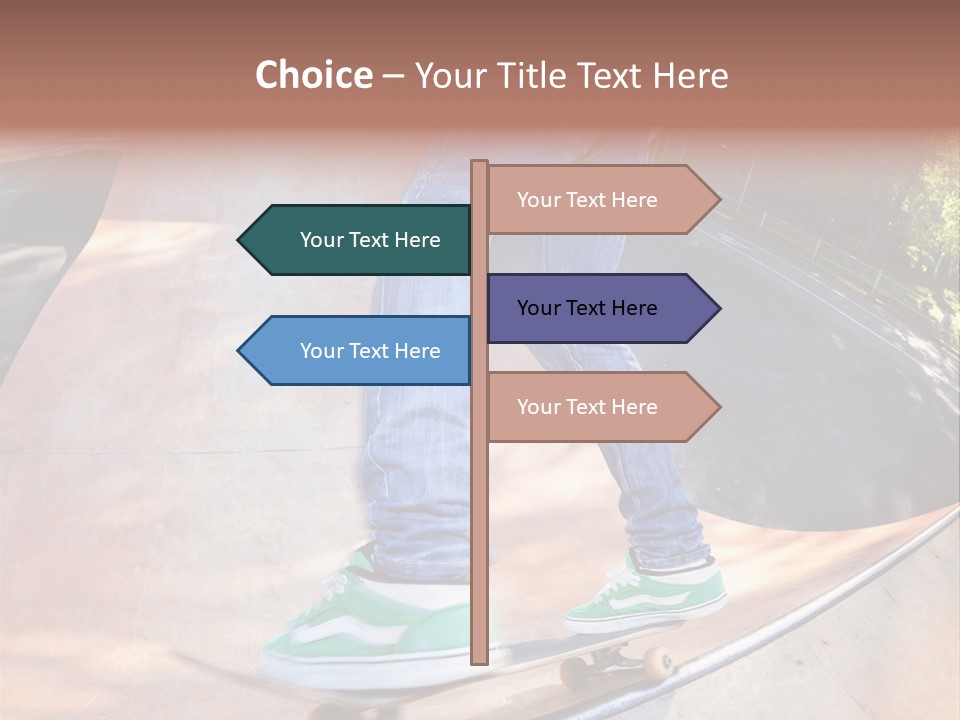 Action Teenager Pants PowerPoint Template