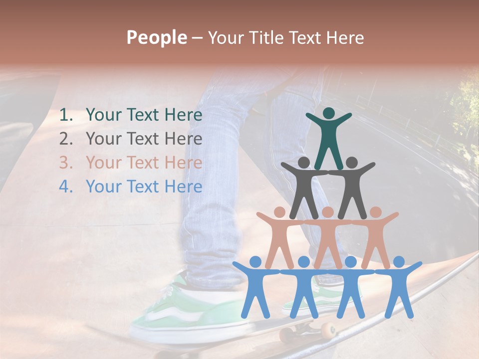 Action Teenager Pants PowerPoint Template