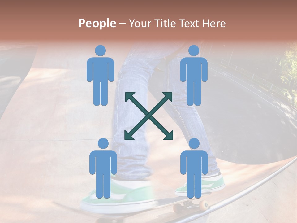 Action Teenager Pants PowerPoint Template