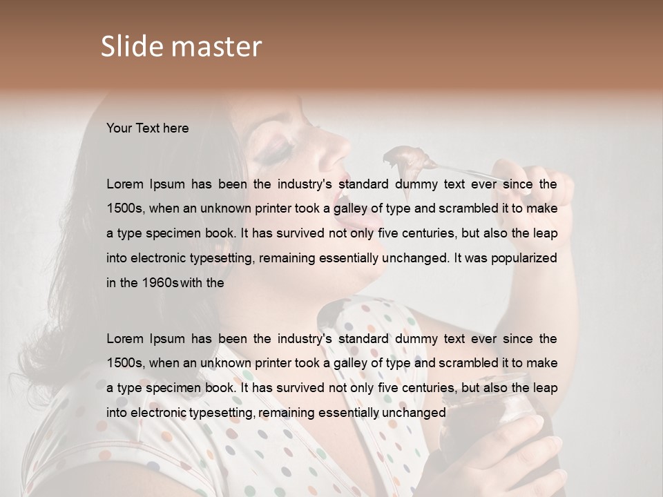 Hungry Big Chocolat PowerPoint Template