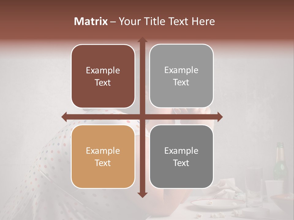 Hamburger Food Girl PowerPoint Template