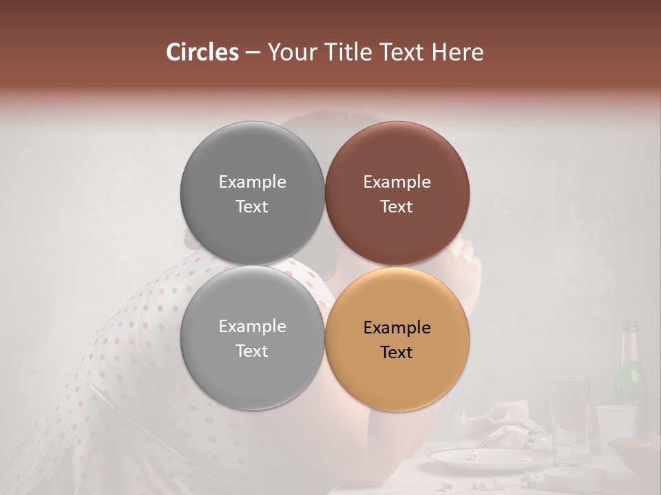 Hamburger Food Girl PowerPoint Template