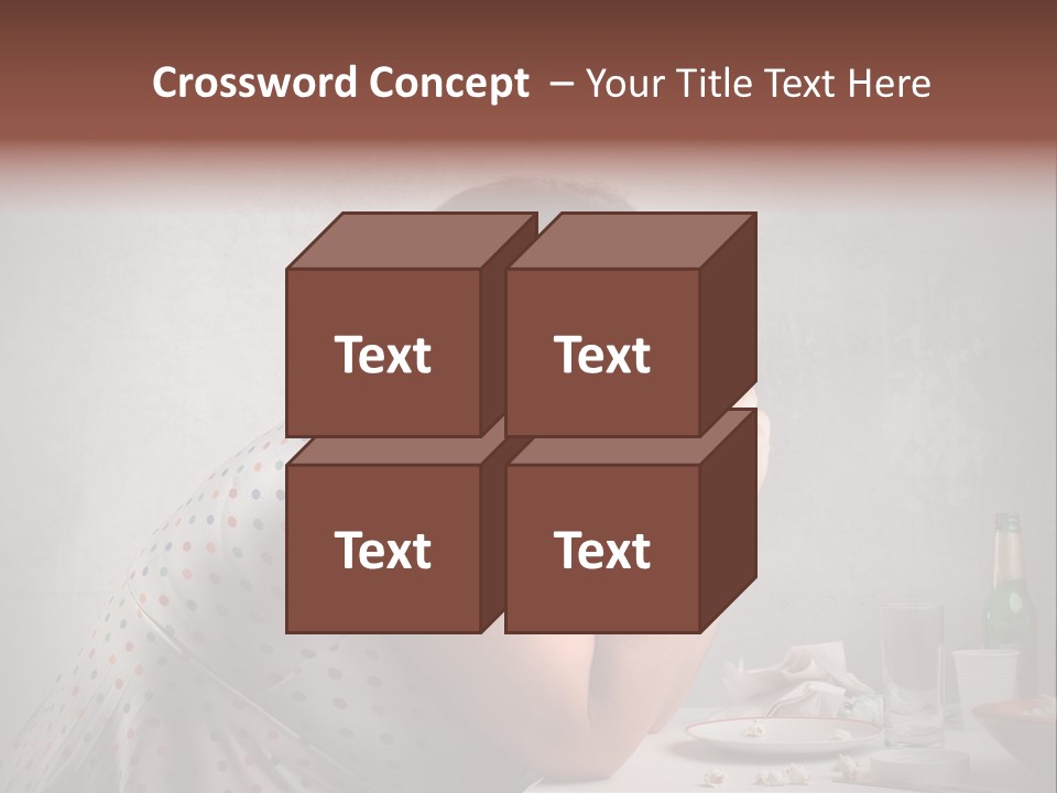 Hamburger Food Girl PowerPoint Template