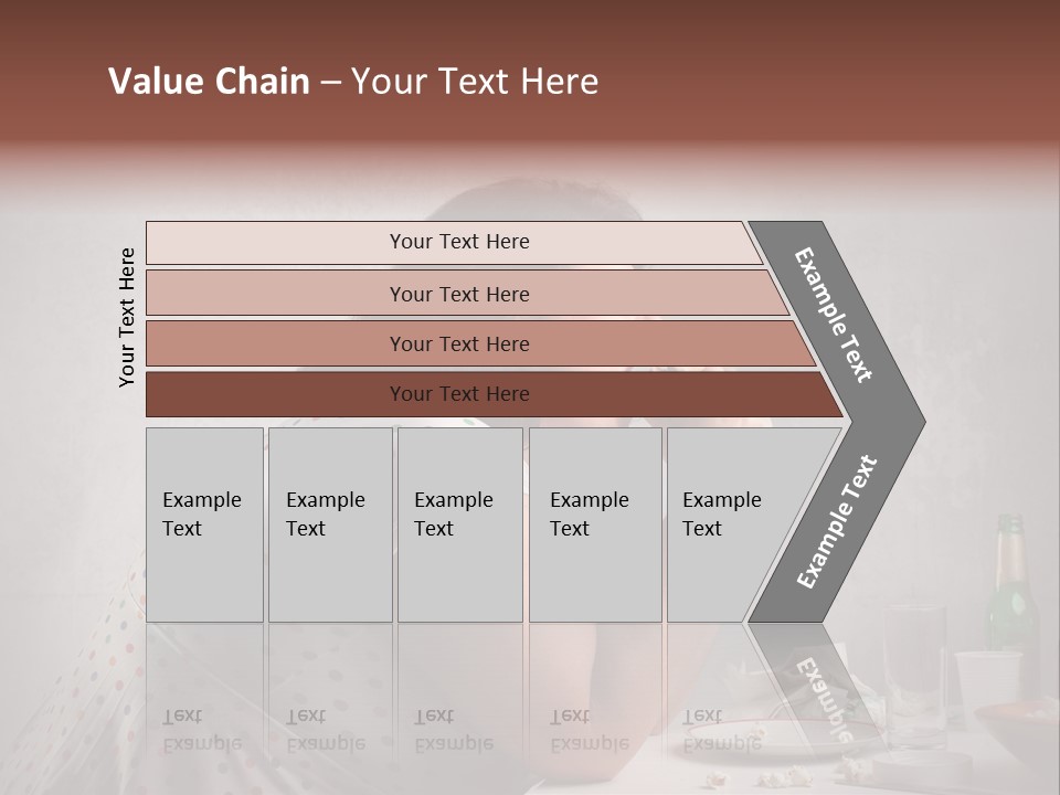 Hamburger Food Girl PowerPoint Template
