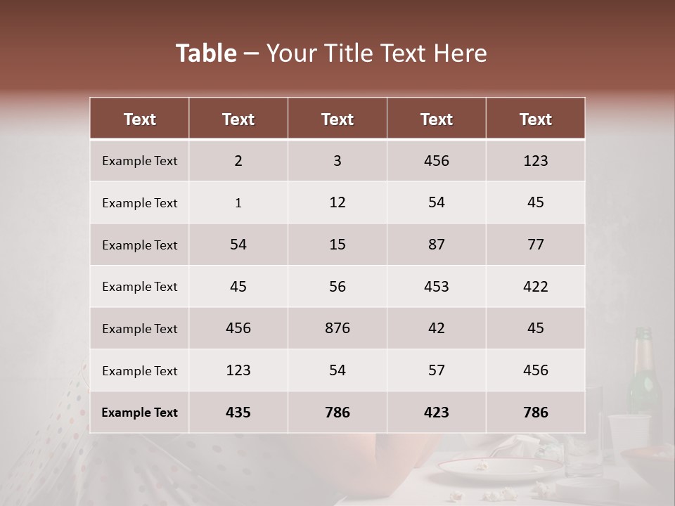 Hamburger Food Girl PowerPoint Template