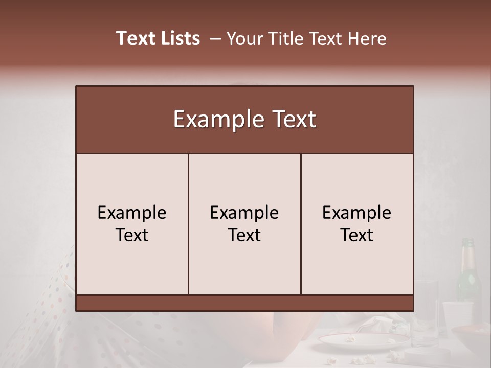 Hamburger Food Girl PowerPoint Template