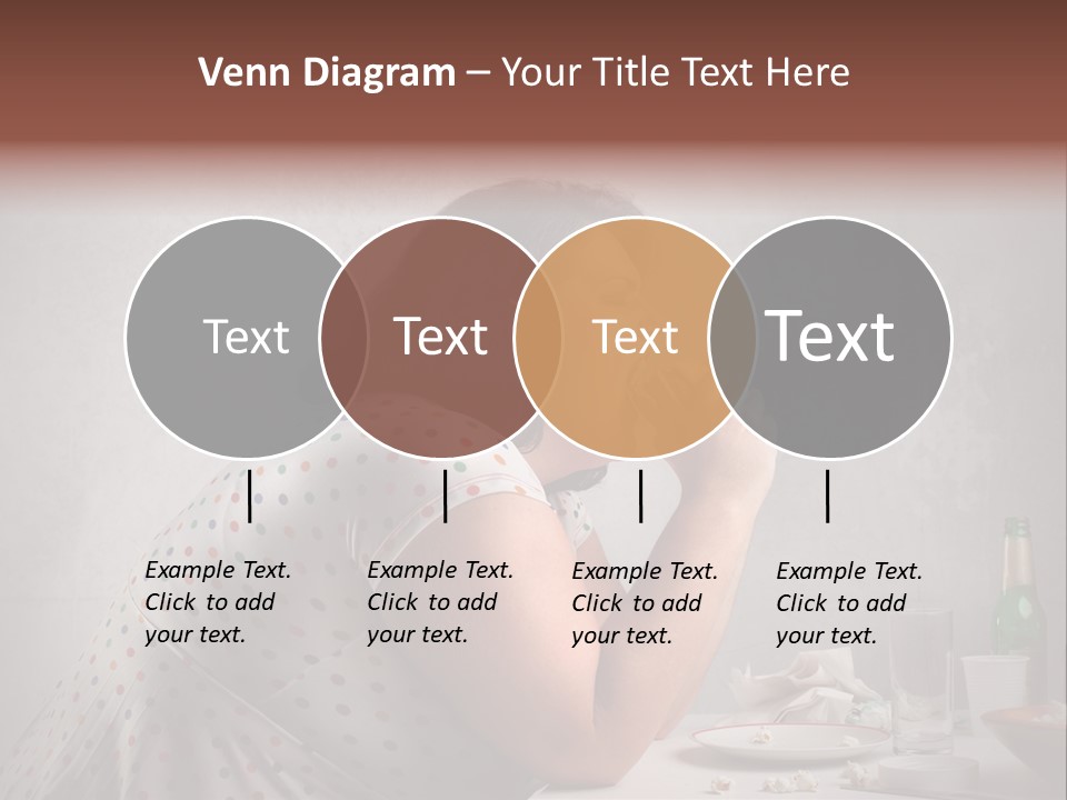 Hamburger Food Girl PowerPoint Template