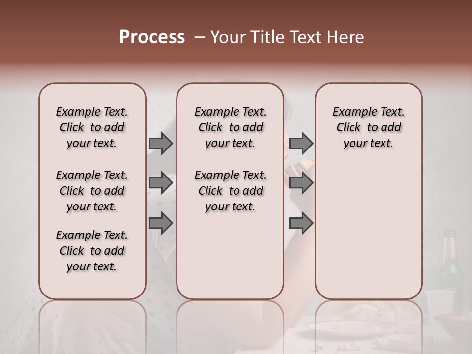 Hamburger Food Girl PowerPoint Template