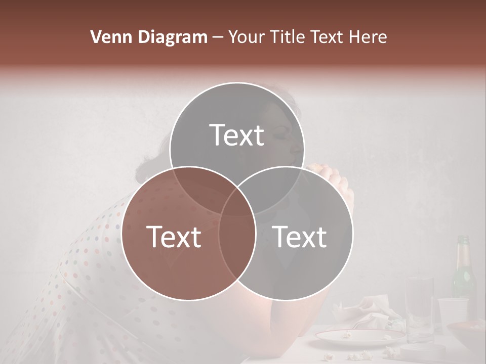 Hamburger Food Girl PowerPoint Template