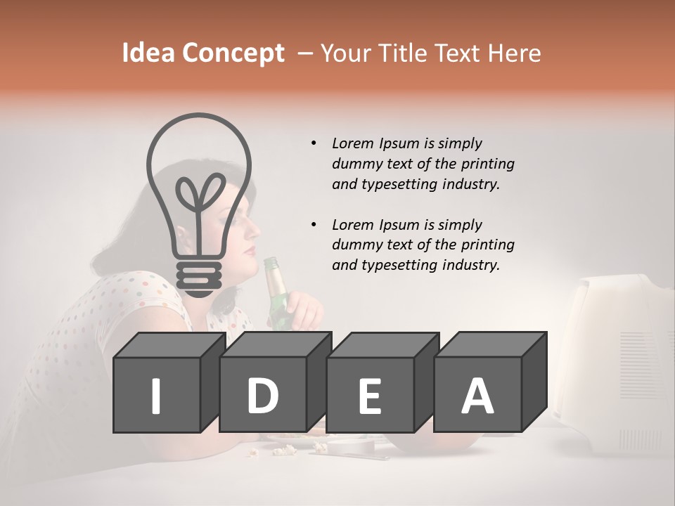 Eat Food Big PowerPoint Template