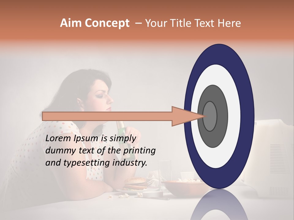 Eat Food Big PowerPoint Template