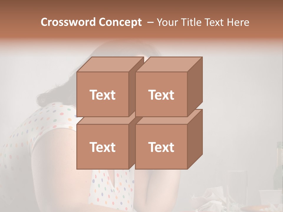 Drink Eat Girl PowerPoint Template