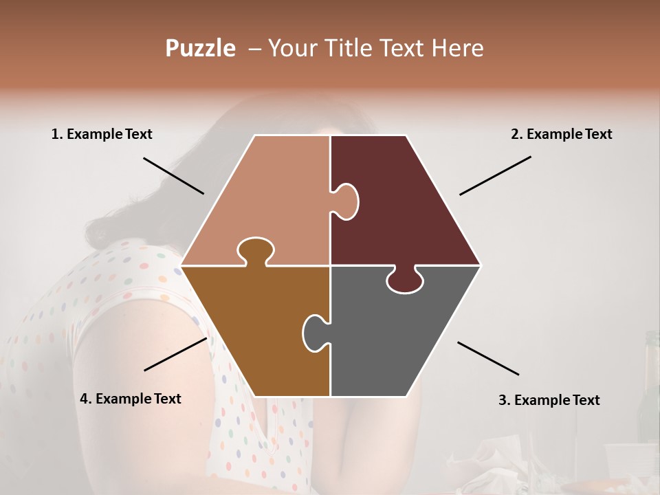 Drink Eat Girl PowerPoint Template