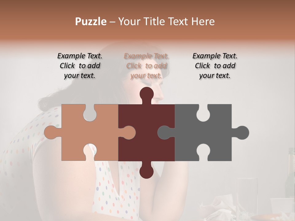 Drink Eat Girl PowerPoint Template