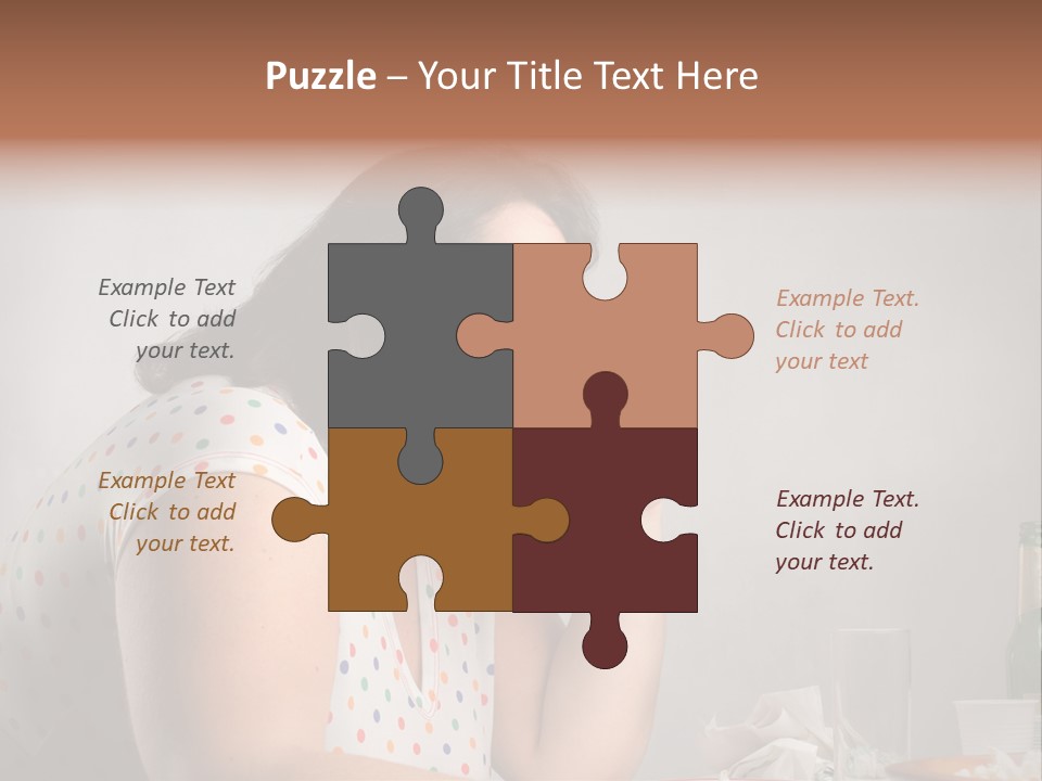 Drink Eat Girl PowerPoint Template