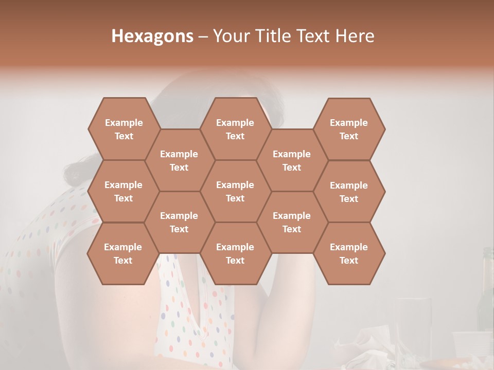 Drink Eat Girl PowerPoint Template